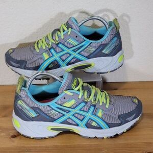 ASICS Women's Gray and Blue Running Shoes